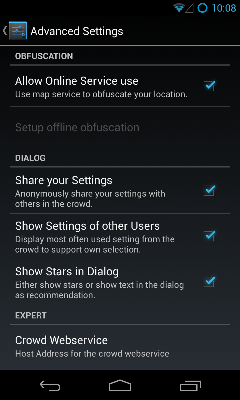 Advanced Settings