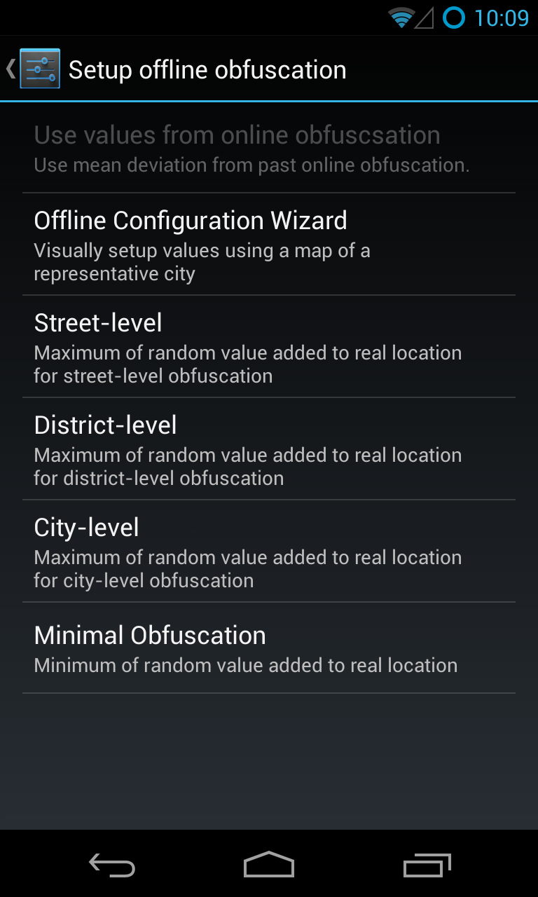 Setup offline obfuscation